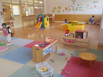 教室の様子。お友達とたくさん遊べるよ！