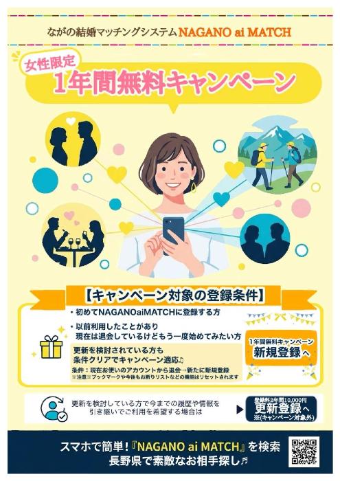 女性限定登録無料キャンペーン