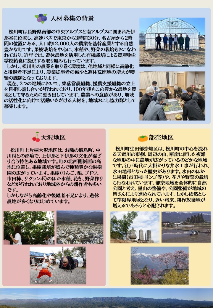 部奈・大沢地域おこし協力隊募集2