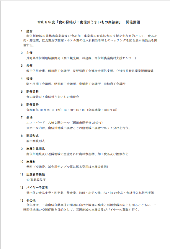 開催概要